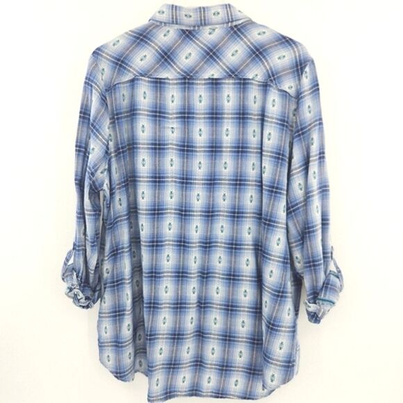 Westport 1962 Shirt Womens Size XLPlaid Button Up Flannel Western Southwestern - Picture 3 of 8